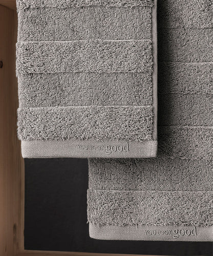 Mons Set - 50x90cm 1 Havlu + 70x140cm 1 Havlu Grey