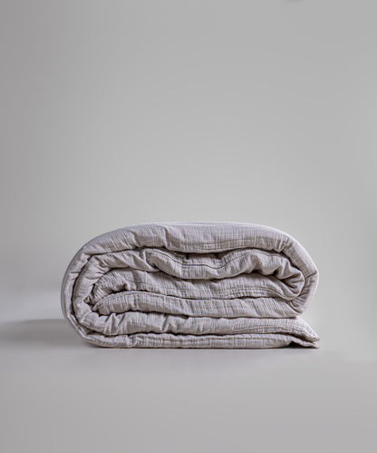 %100 Pamuk Yıkamalı Müslin Nevresim - Natural Cream