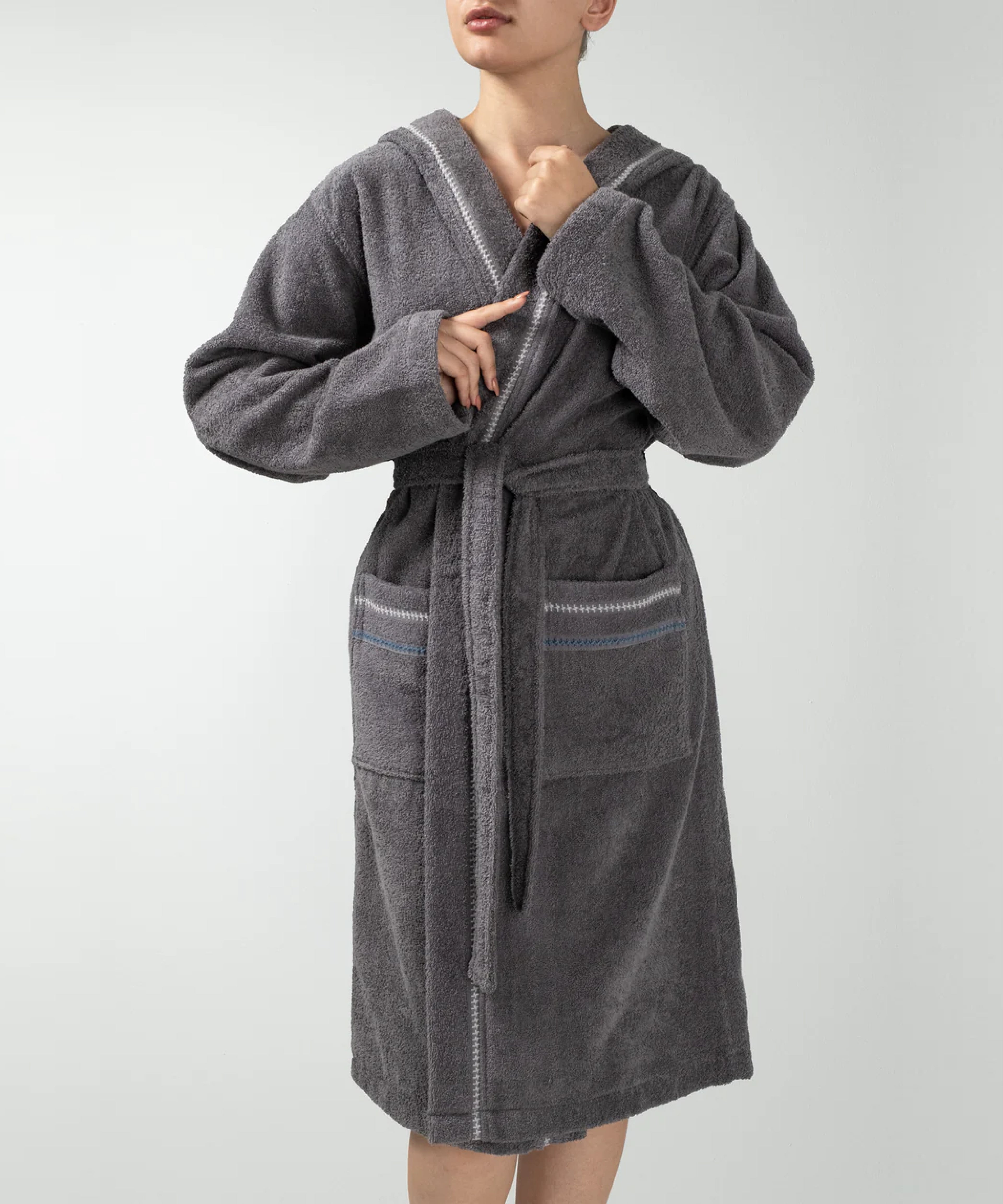 Profundo  - Unisex Bornoz Grey