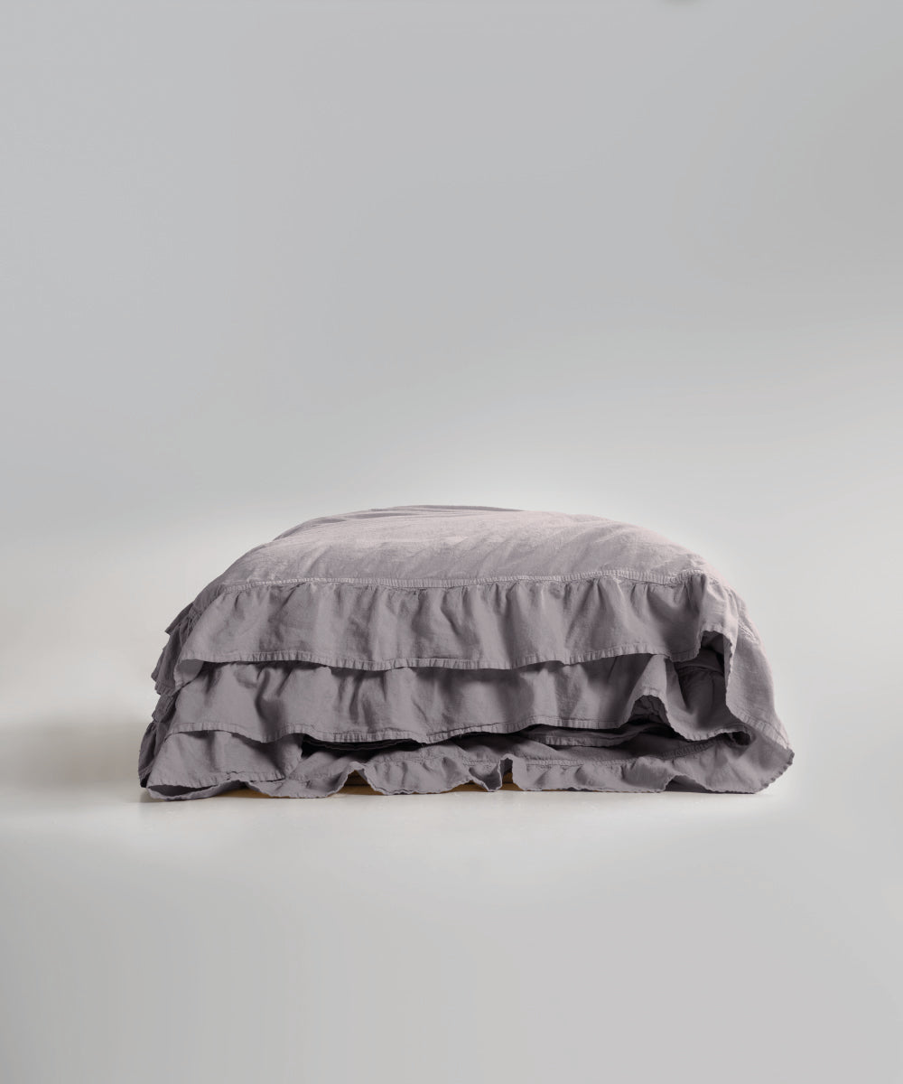 Stonewash 100% Yıkanmış Pamuk Exclusive Nevresim Opal Grey