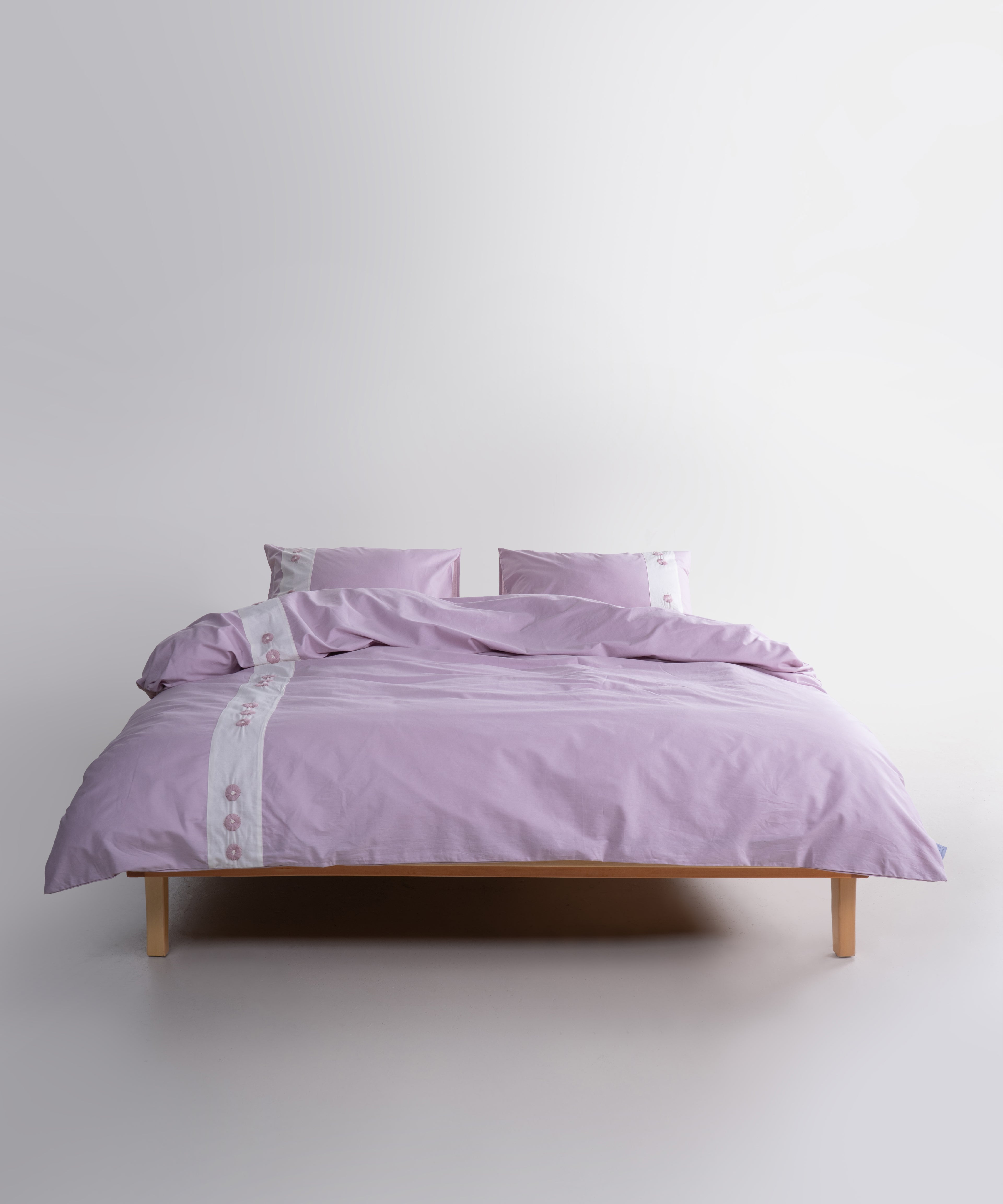 Prima %100 Pamuk El Nakışlı Nevresim Takımı - Daisy Lila