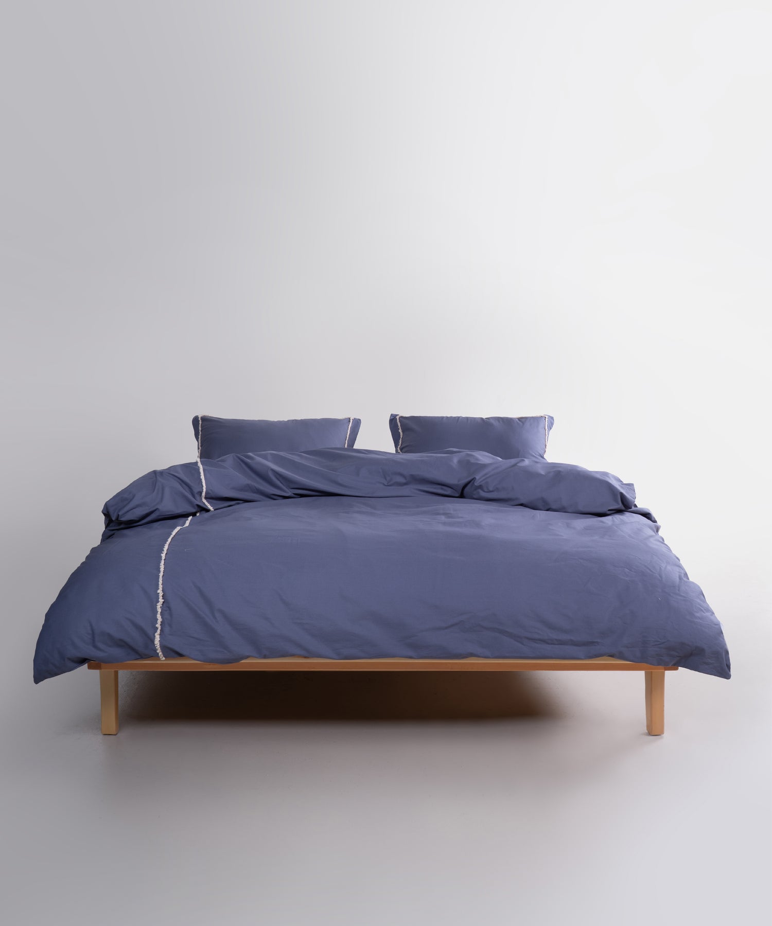 Prima %100 Pamuk El Nakışlı Nevresim Takımı - Frange Grey