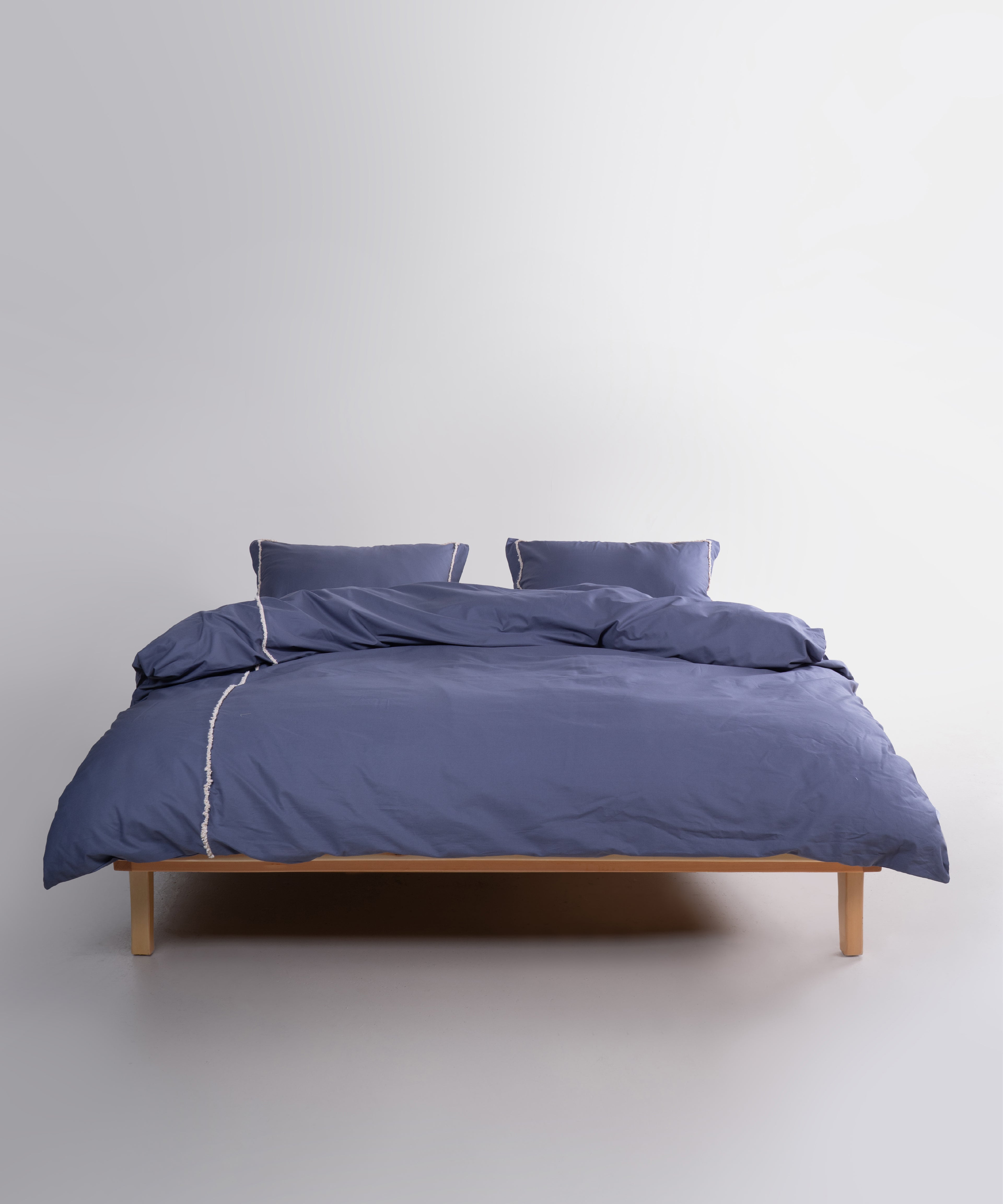 Prima %100 Pamuk El Nakışlı Nevresim Takımı - Frange Grey