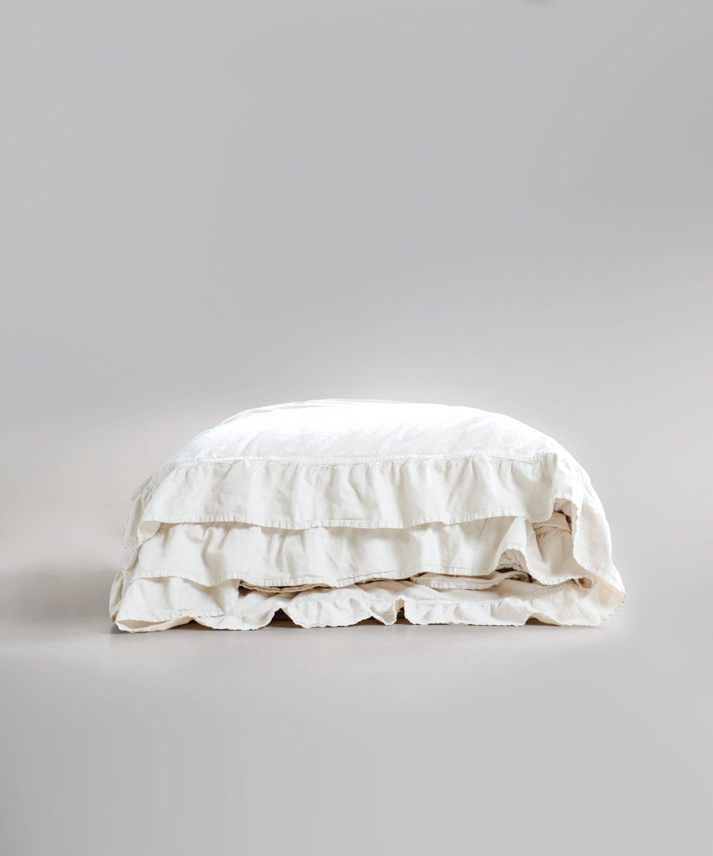 Stonewash 100% Yıkanmış Pamuk Exclusive Nevresim Snow White