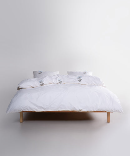 Prima %100 Pamuk El Nakışlı Nevresim Takımı - Livre Beyaz