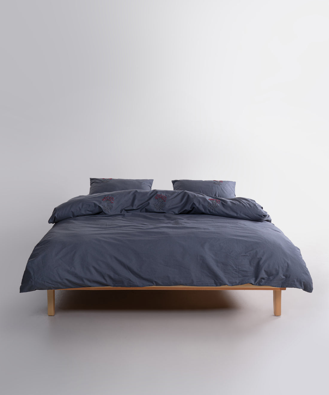 Prima %100 Pamuk El Nakışlı Nevresim Takımı - Livre Antrasit