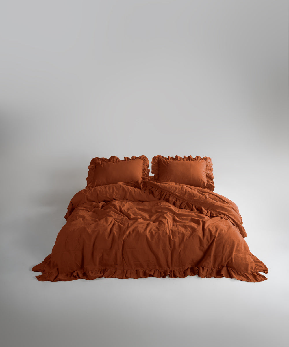 Stonewash 100% Yıkanmış Pamuk Exclusive Nevresim Autumn