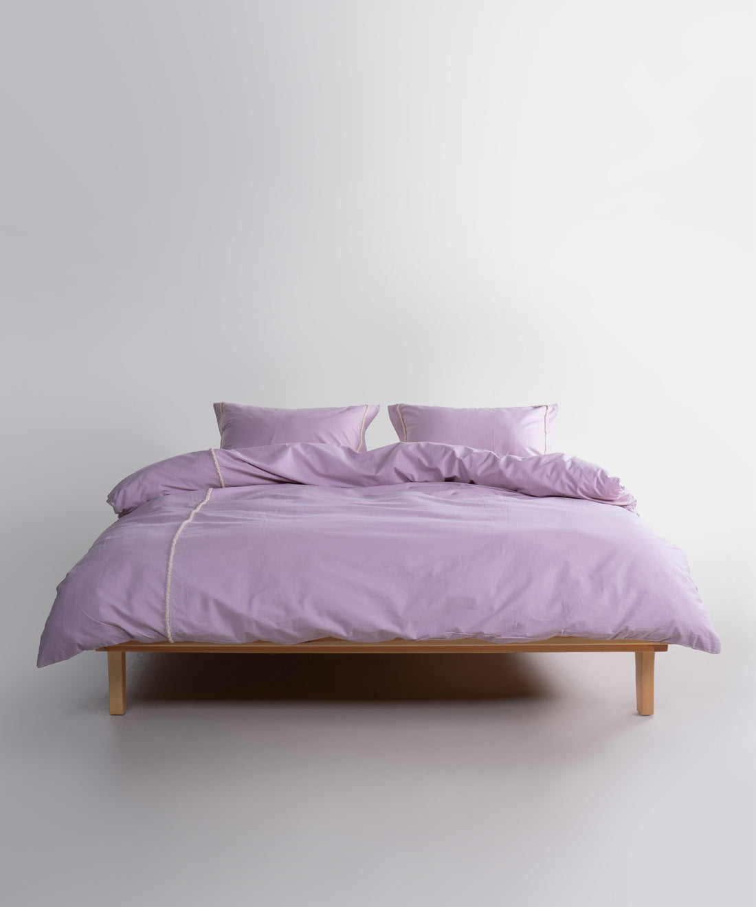 Prima %100 Pamuk El Nakışlı Nevresim Takımı - Frange Lila