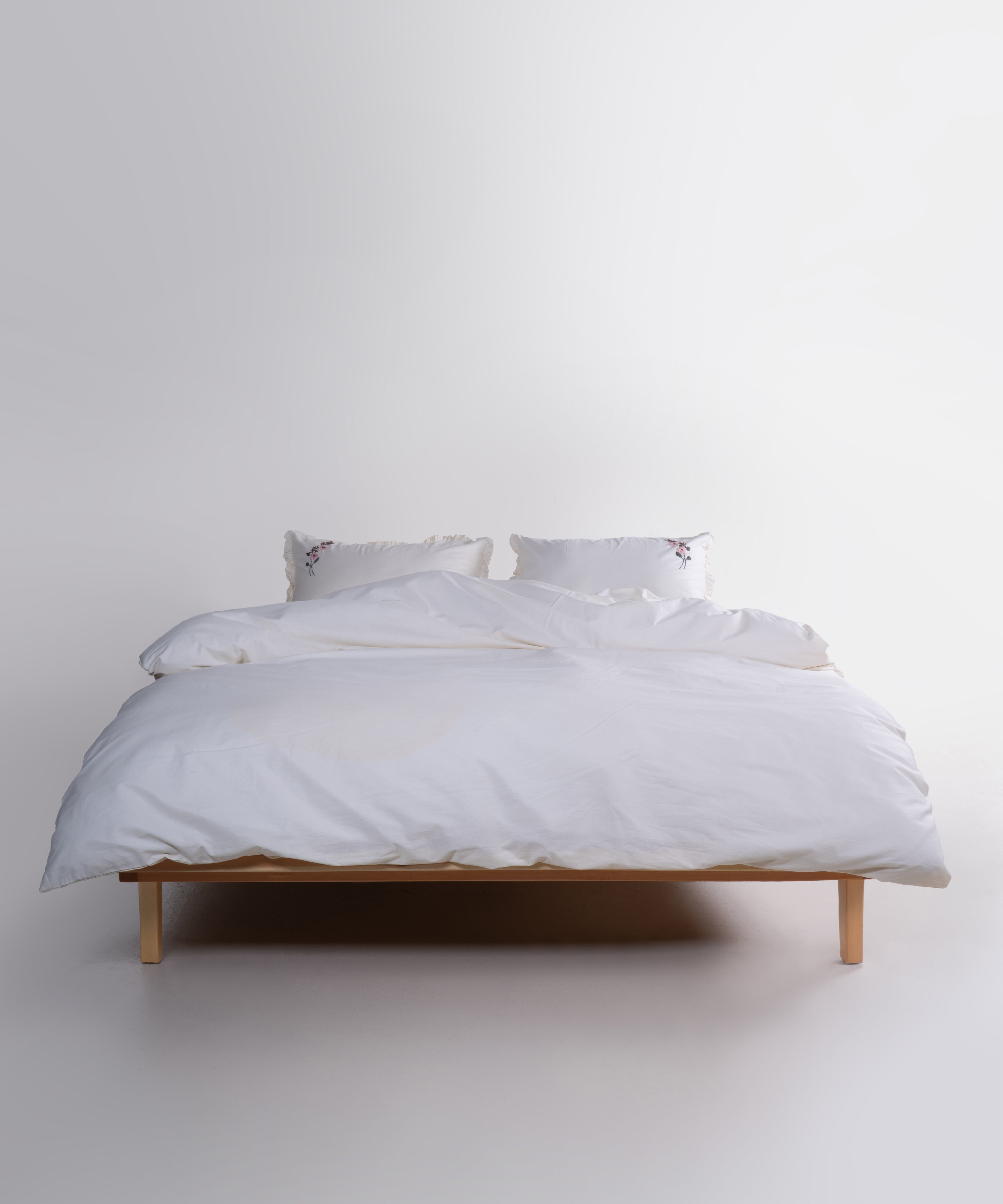 Prima %100 Pamuk El Nakışlı Nevresim Takımı - Valentino Krem