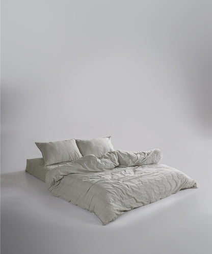 %100 Pamuk Stonewash Nevresim Takımı Cassandra - Natural Cream