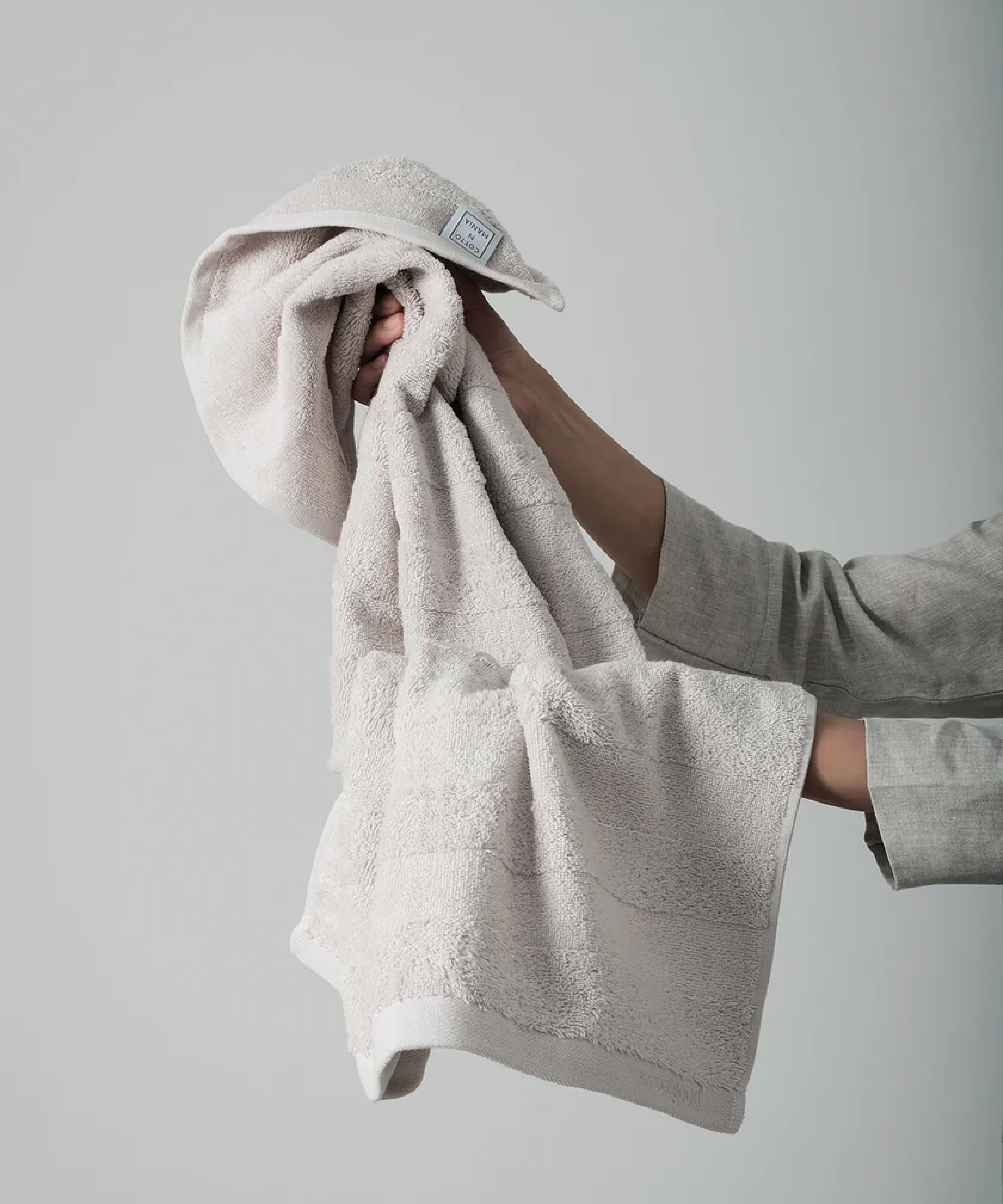 Mons - 50x90 cm 2’li Havlu Seti - Stone