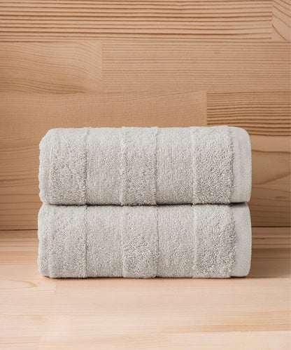 Mons - 50x90 cm 2’li Havlu Seti - Stone