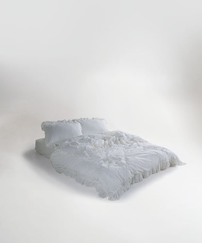 Stonewash 100% Yıkanmış Pamuk Exclusive Nevresim Takımı Snow White