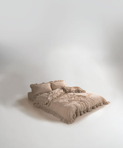 Stonewash 100% Yıkanmış Pamuk Exclusive Nevresim Takımı Akdeniz Beji