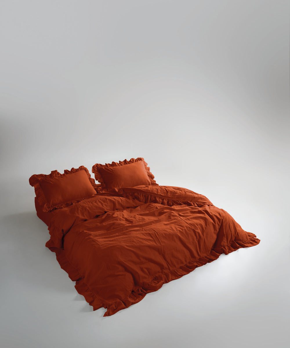 Stonewash 100% Yıkanmış Pamuk Exclusive Nevresim Takımı Cinnomon Stick