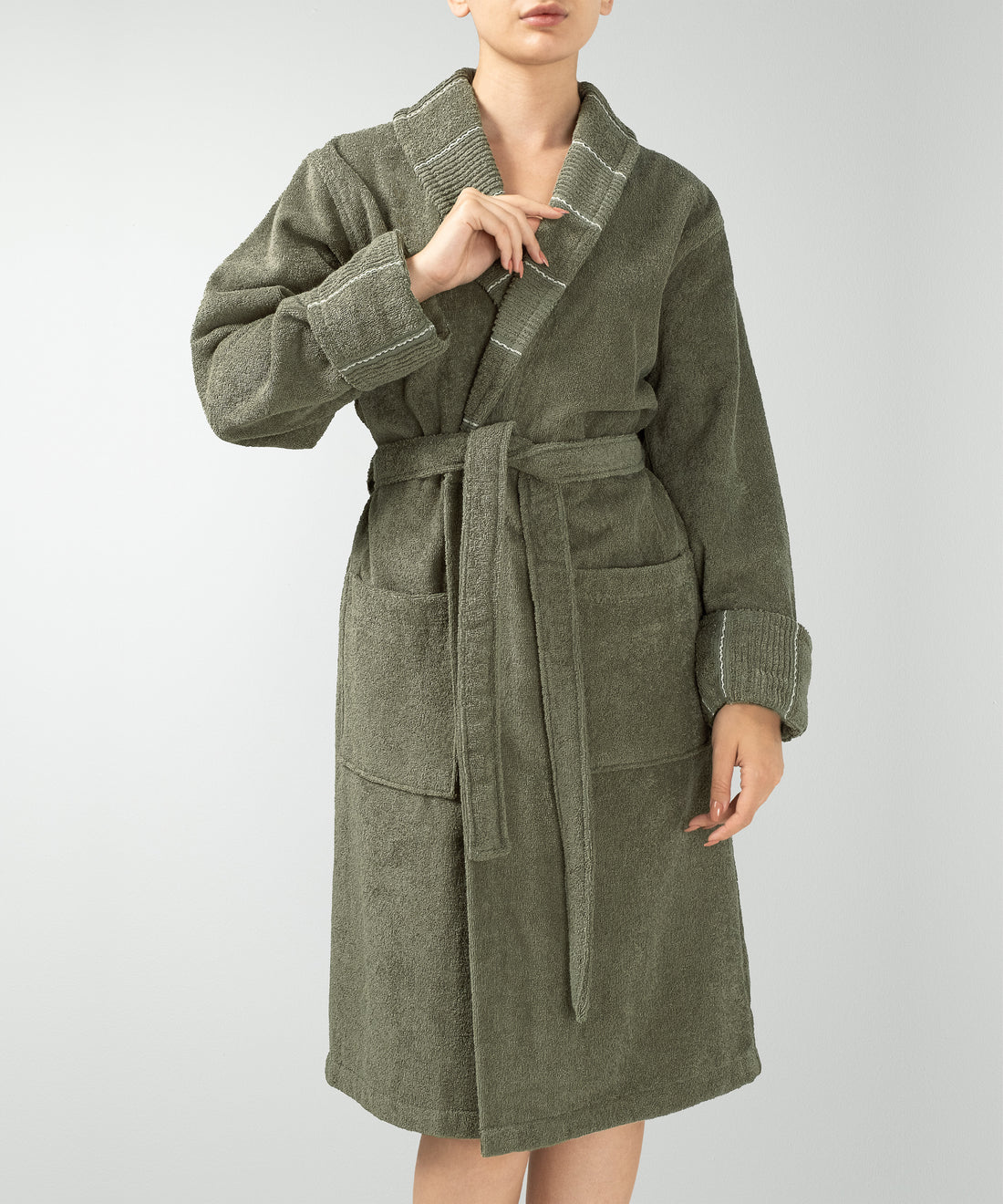 Carmine - Unisex Bornoz Olive