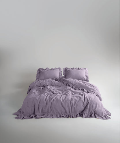 Stonewash 100% Yıkanmış Pamuk Exclusive Yastık Kılıfı Natural Violet