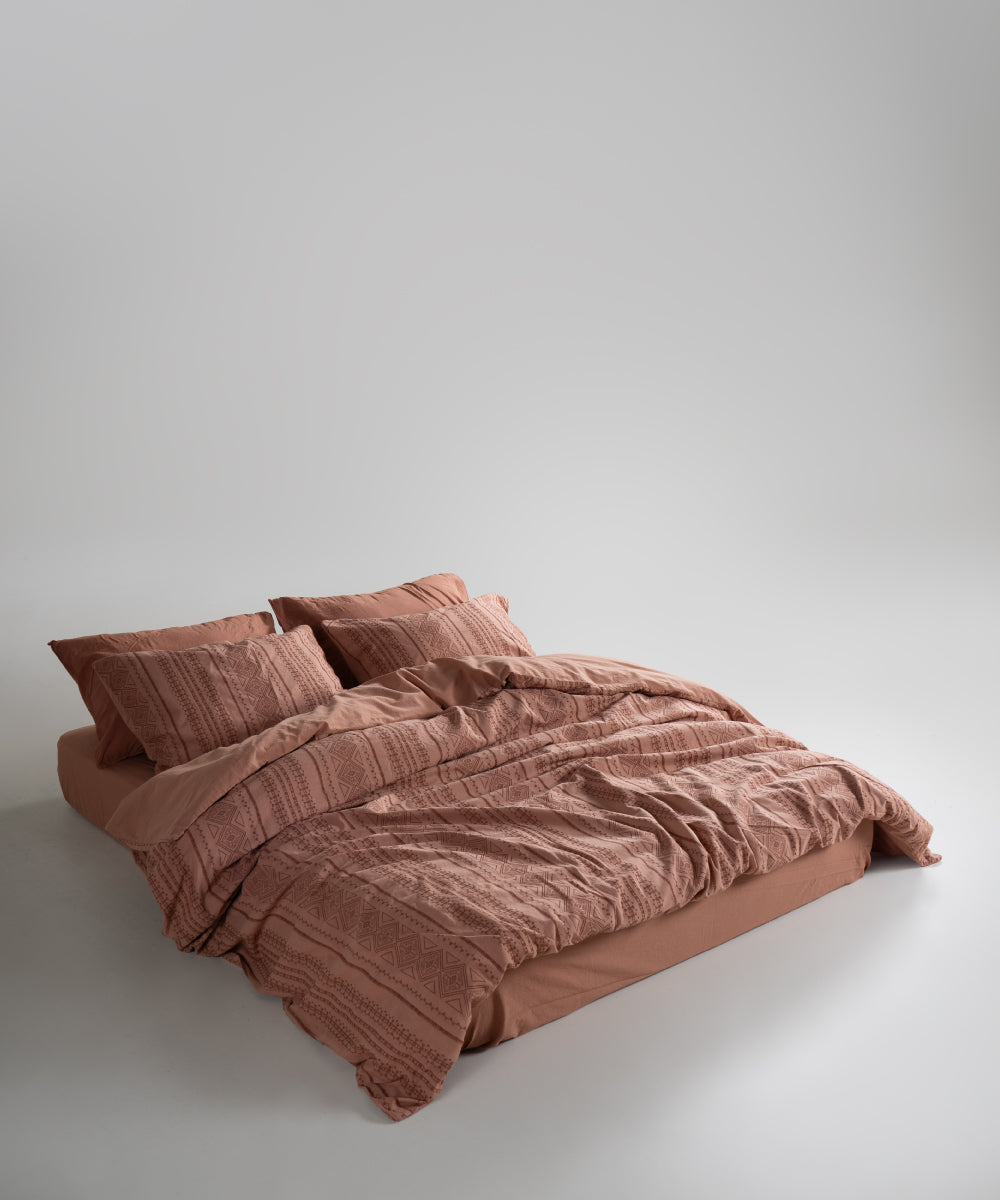 %100 Pamuk Stonewash Nevresim Takımı Coastal Trio - Commencer