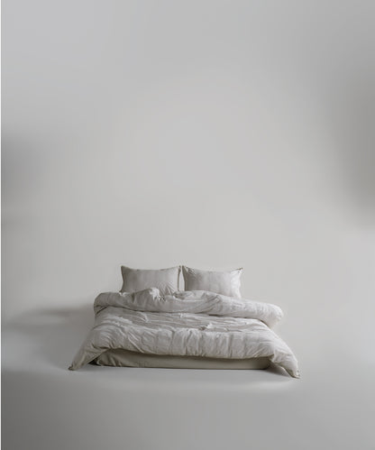 %100 Pamuk Stonewash Nevresim Takımı Cassandra - Natural Cream