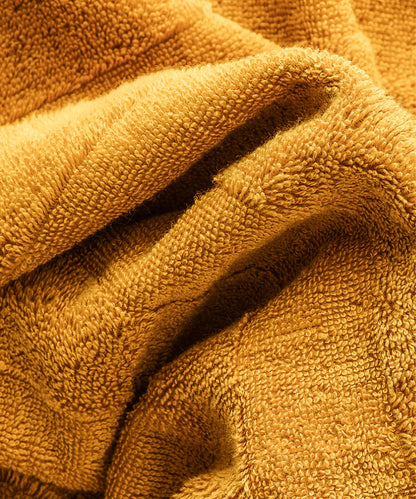 Mons Set - 50x90cm 1 Havlu + 70x140cm 1 Havlu Mustard