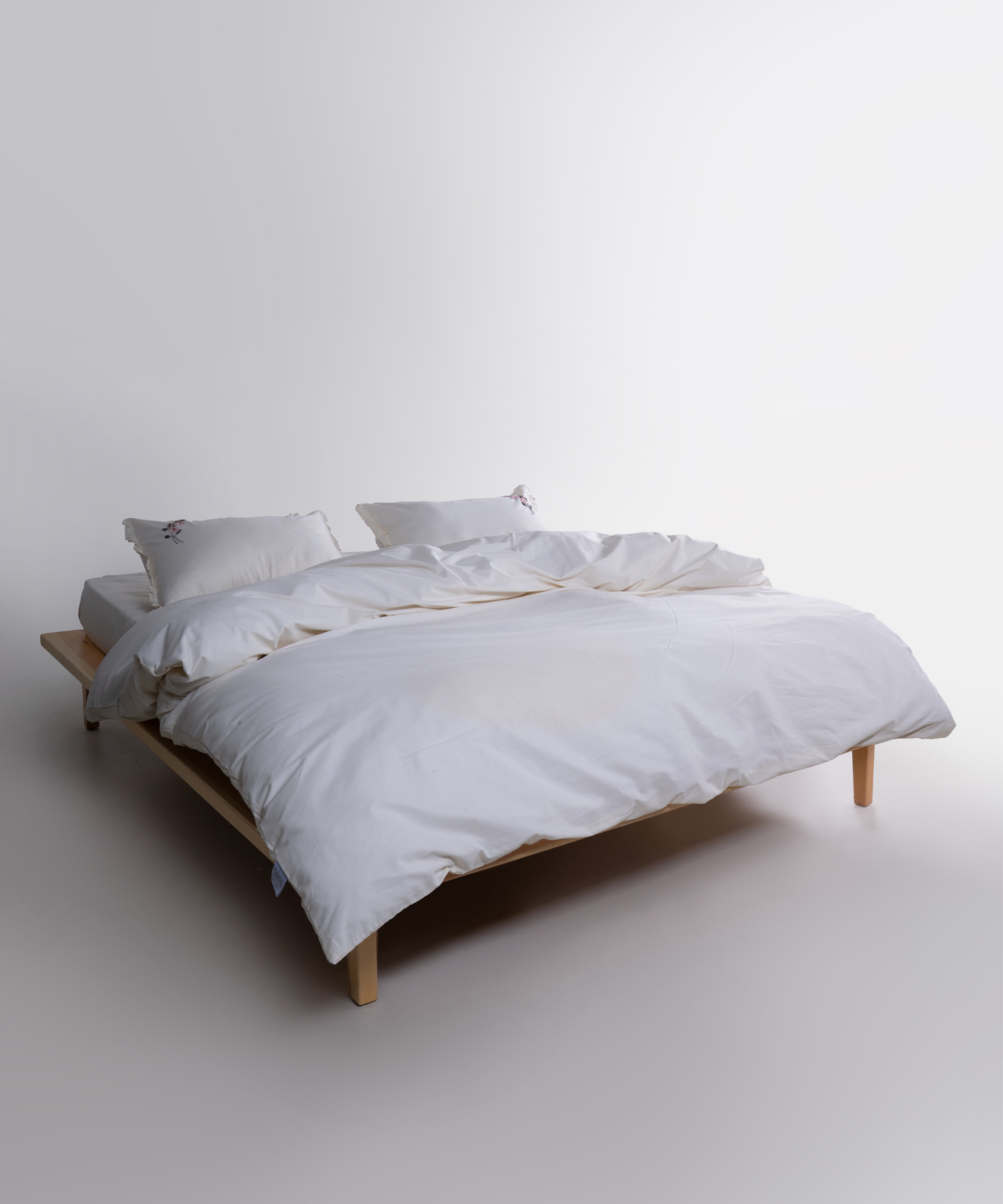 Prima %100 Pamuk El Nakışlı Nevresim Takımı - Valentino Krem