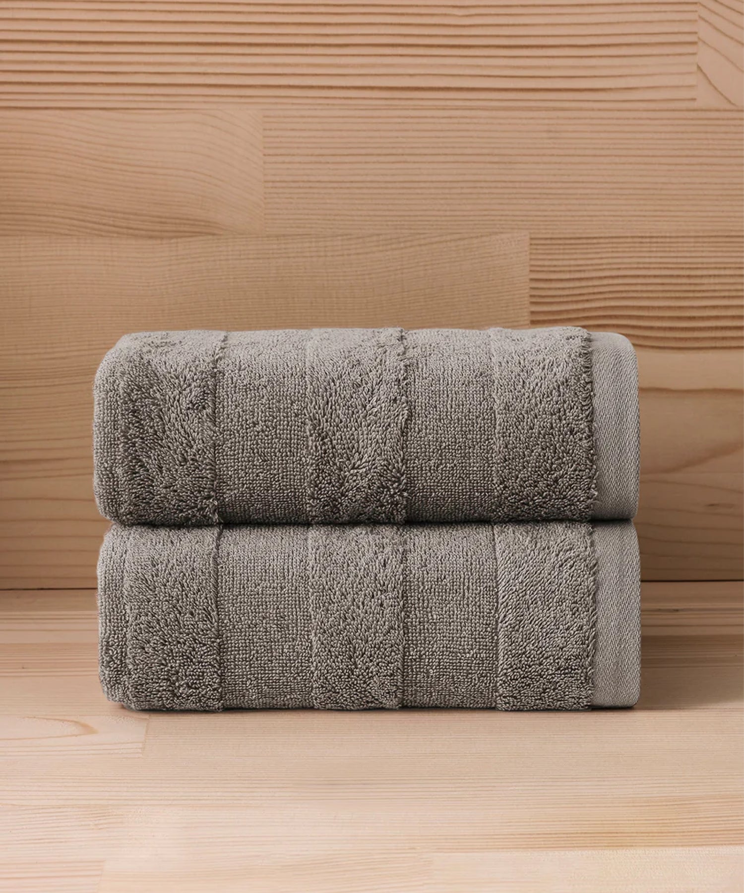 Mons - 50x90 cm 2’li Havlu Seti - Grey