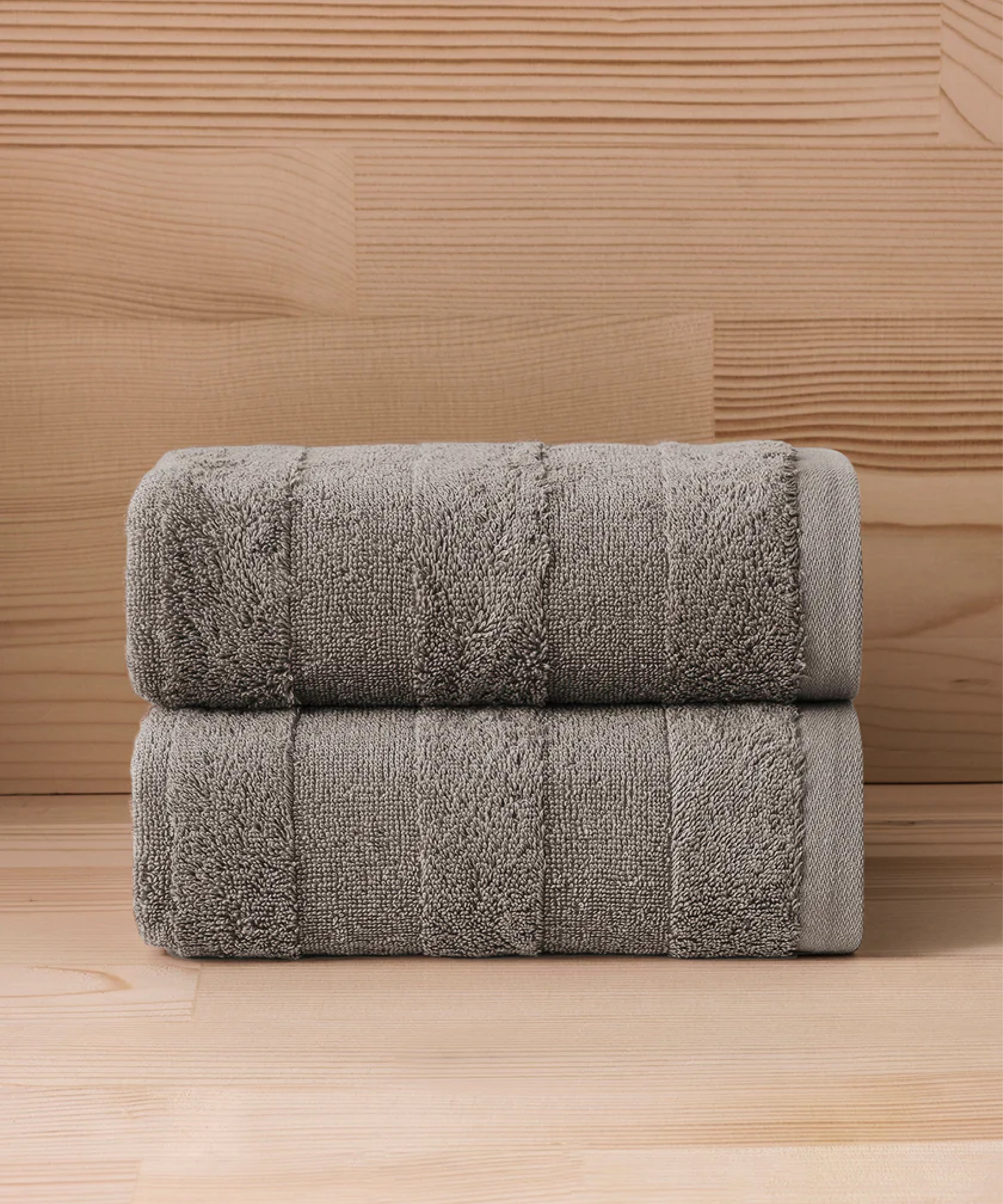 Mons - 50x90 cm 2’li Havlu Seti - Grey