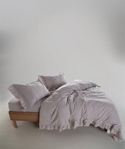 %100 Pamuk Stonewash Nevresim Takımı - Francesca Opal Grey