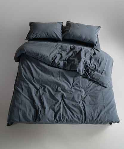 Stonewash 100% Yıkanmış Pamuk Nevresim Takımı Natural Grey