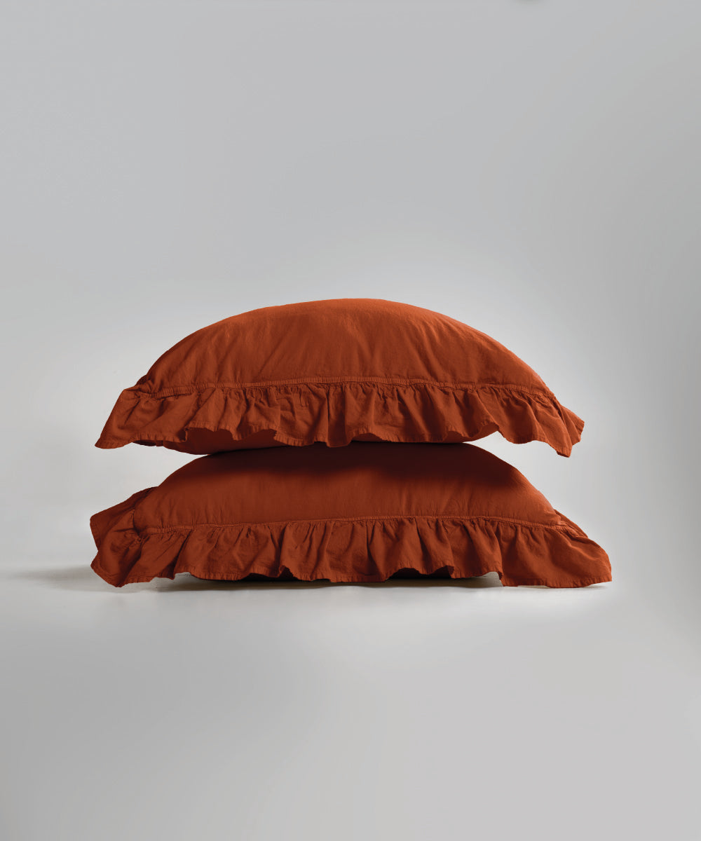 Stonewash 100% Yıkanmış Pamuk Exclusive Yastık Kılıfı Cinnomon Stick