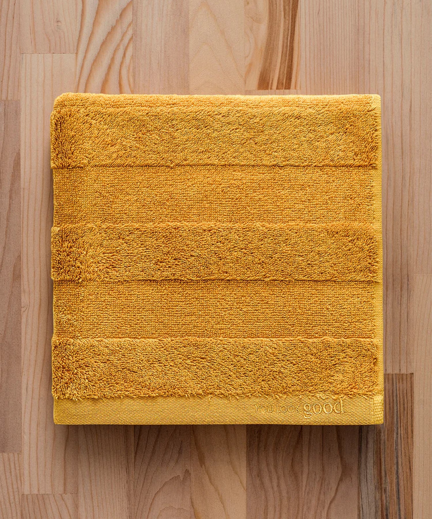 Mons Set - 50x90cm 1 Havlu + 70x140cm 1 Havlu Mustard