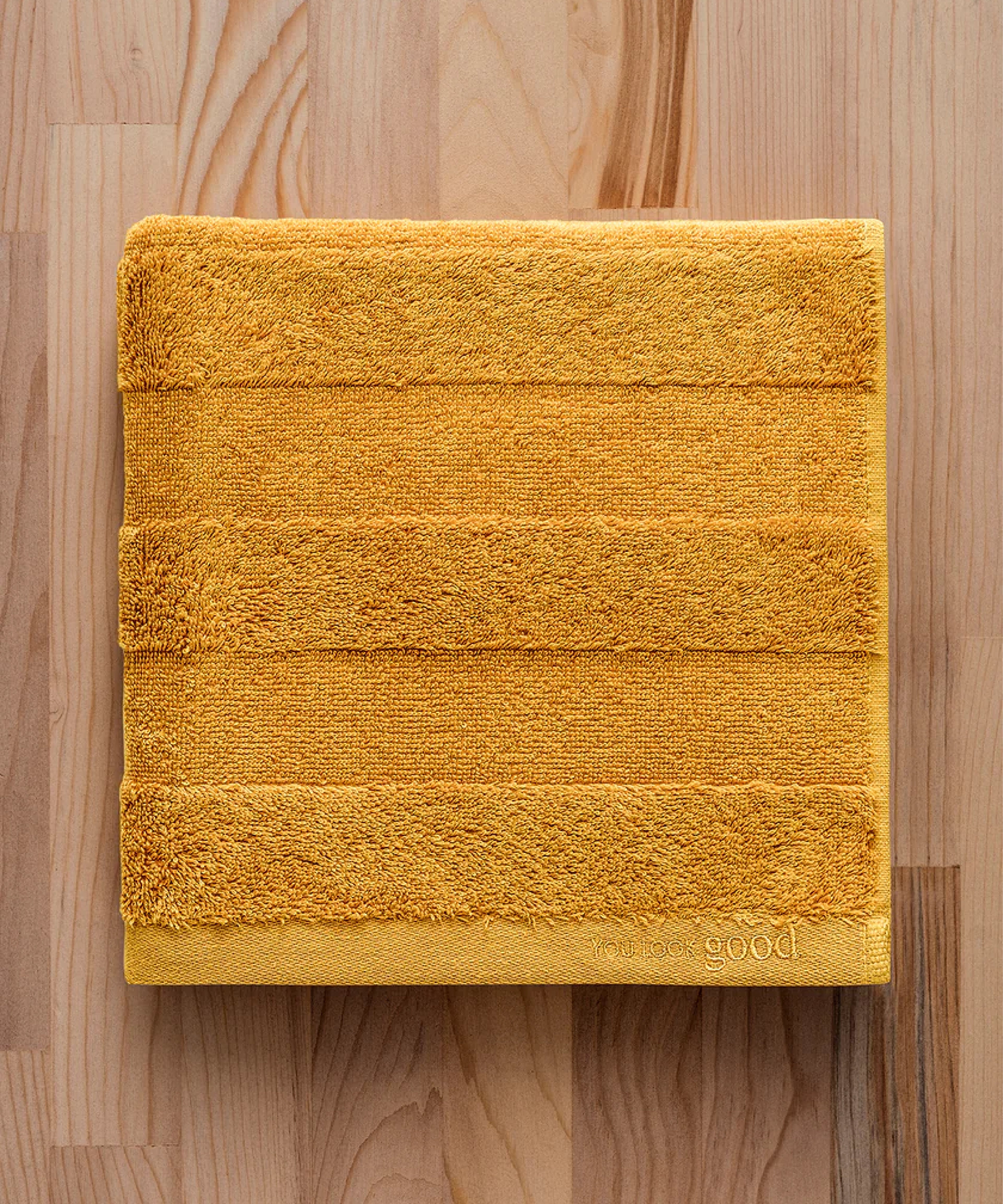 Mons Set - 50x90cm 1 Havlu + 70x140cm 1 Havlu Mustard