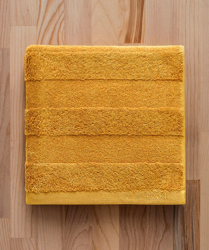 Mons Set - 50x90cm 1 Havlu + 70x140cm 1 Havlu Mustard