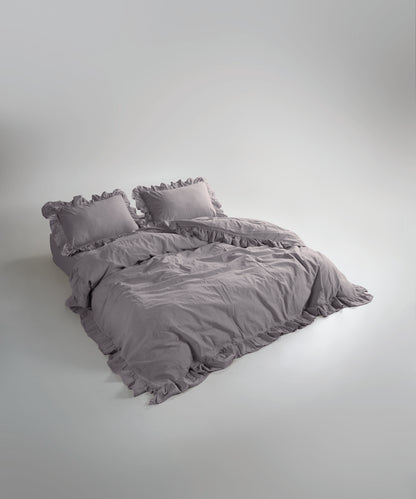 Stonewash 100% Yıkanmış Pamuk Exclusive Yastık Kılıfı Opal Grey