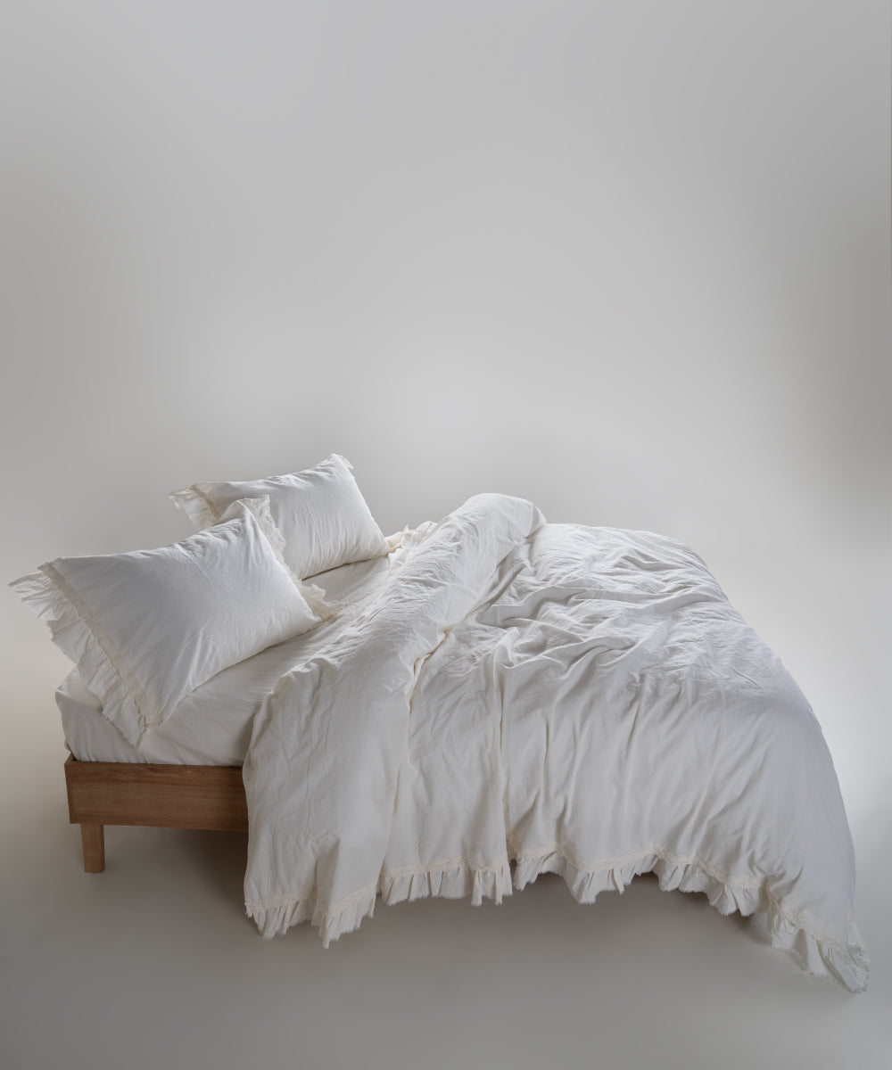 %100 Pamuk Stonewash Nevresim Takımı - Francesca Snow White