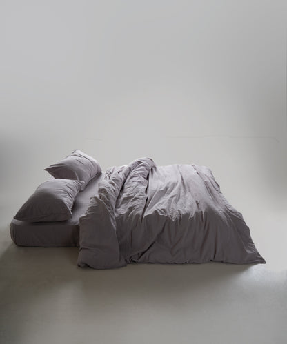 Stonewash 100% Yıkanmış Pamuk Nevresim Opal Grey
