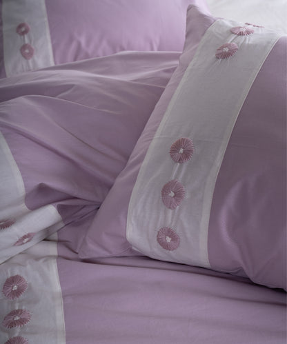 Prima %100 Pamuk El Nakışlı Nevresim Takımı - Daisy Lila