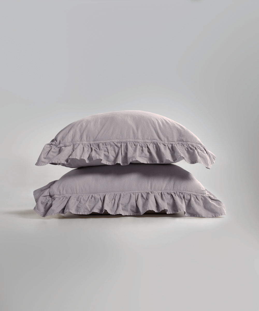 Stonewash 100% Yıkanmış Pamuk Exclusive Yastık Kılıfı Opal Grey