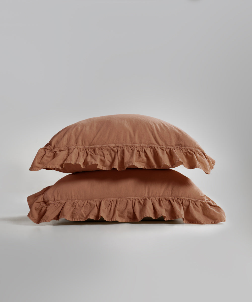 Stonewash 100% Yıkanmış Pamuk Exclusive Yastık Kılıfı Commencer