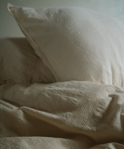 %100 Pamuk Stonewash Nevresim Takımı Cassandra - Krem