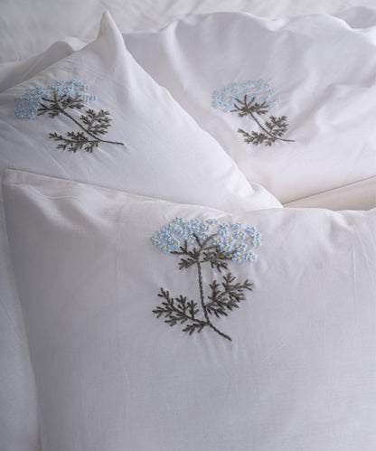 Prima %100 Pamuk El Nakışlı Nevresim Takımı - Livre Beyaz