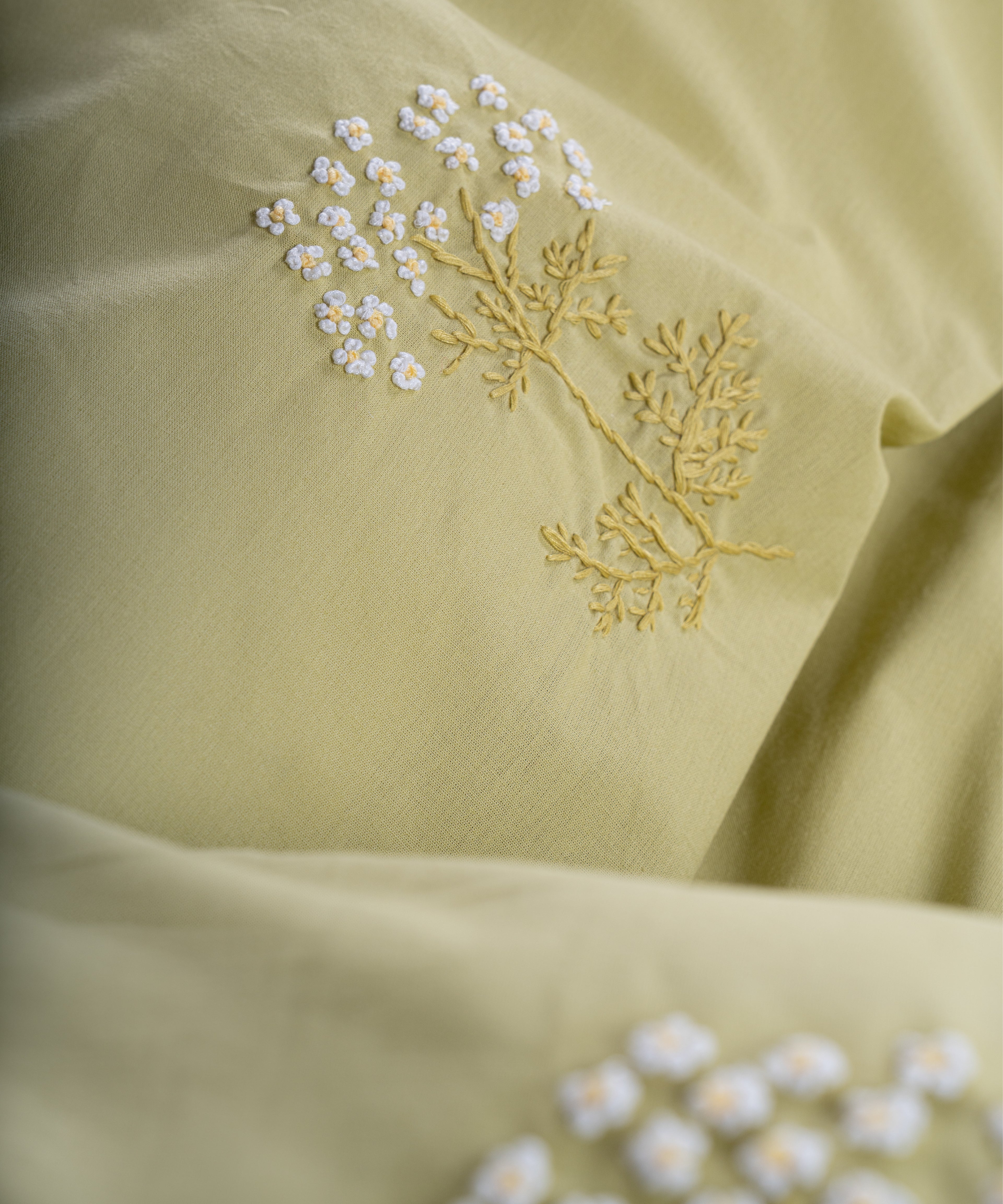 Prima %100 Pamuk El Nakışlı Nevresim Takımı - Livre Adaçayı