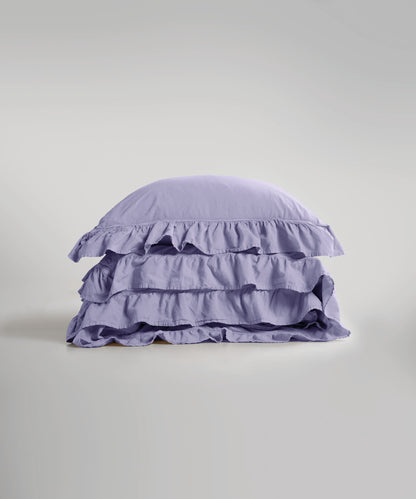 Stonewash 100% Yıkanmış Pamuk Exclusive Nevresim Takımı Violet