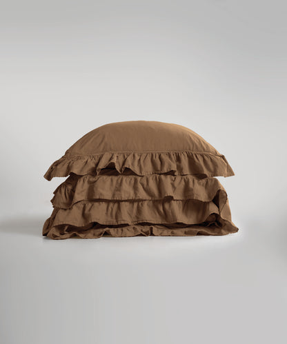Stonewash 100% Yıkanmış Pamuk Exclusive Nevresim Takımı Wood Smoke