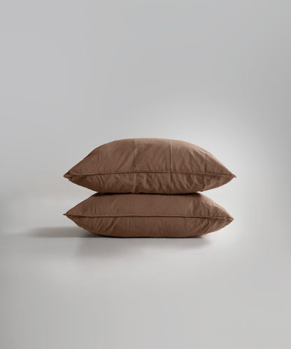 Stonewash 100% Yıkanmış Pamuk Nevresim Seti Wood Smoke