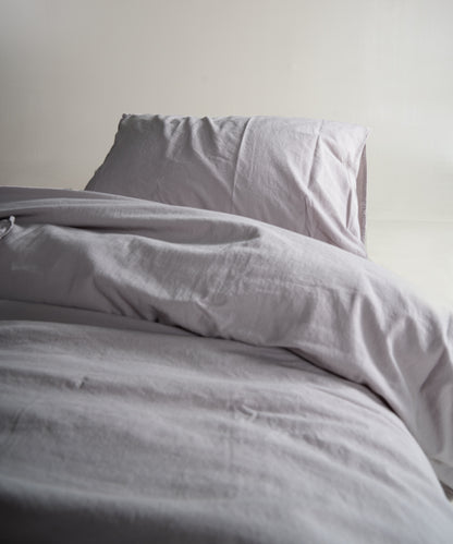 Stonewash 100% Yıkanmış Pamuk Nevresim Seti Opal Grey