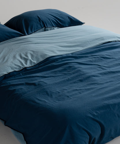 Essualte Doubleface %100 Pamuk Nevresim Takımı Dress Blue / Akdeniz Mavisi