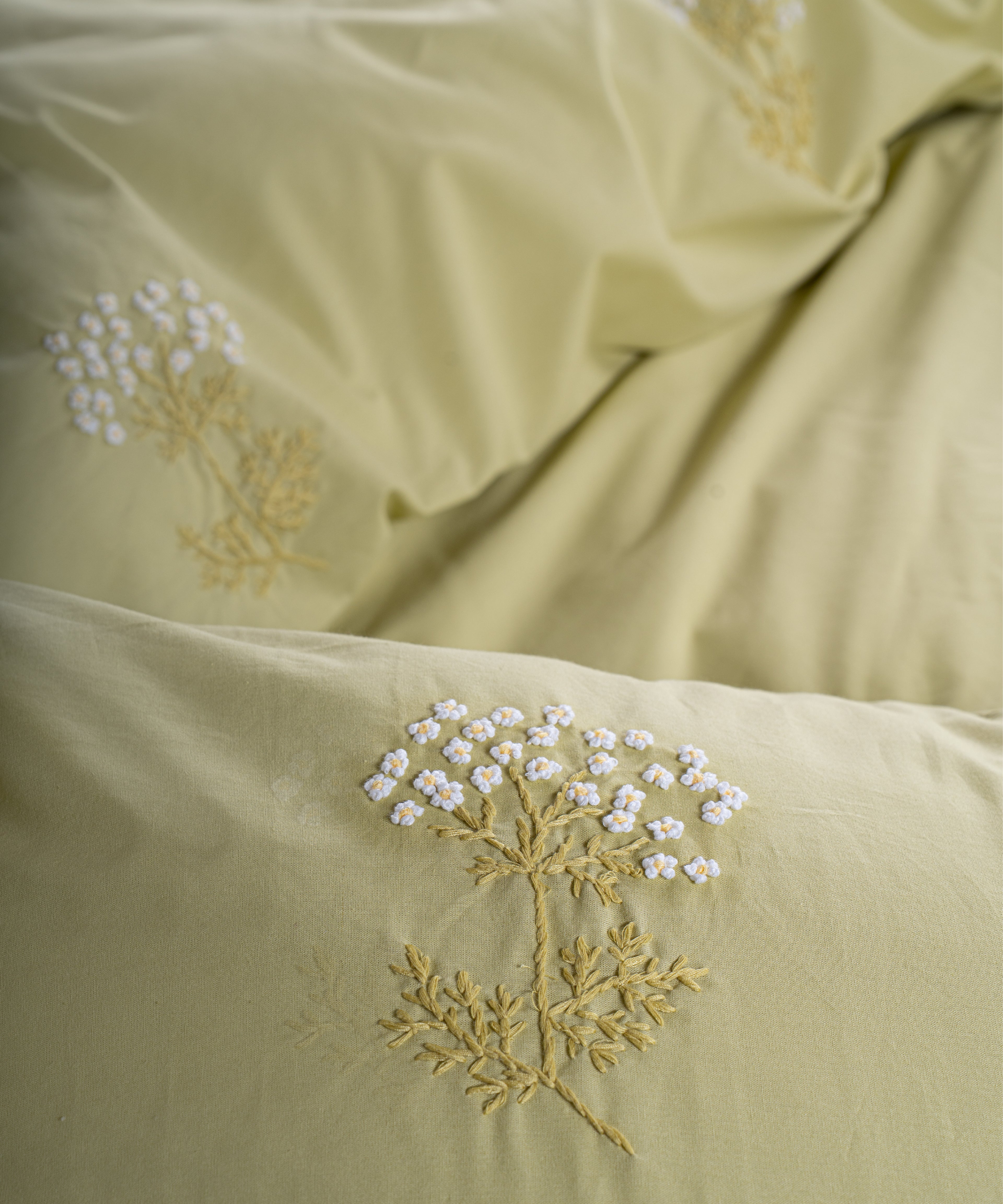 Prima %100 Pamuk El Nakışlı Nevresim Takımı - Livre Adaçayı