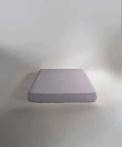 Stonewash 100% Yıkanmış Pamuk Çarşaf Set Opal Grey