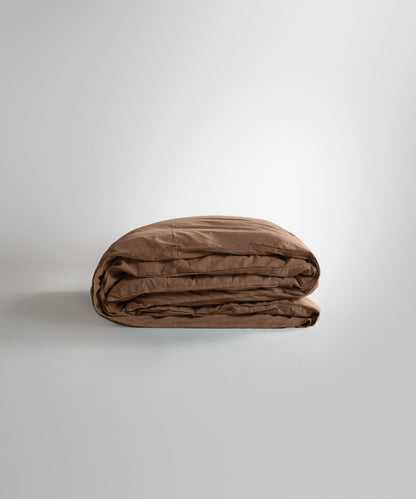 Stonewash 100% Yıkanmış Pamuk Nevresim Seti Wood Smoke
